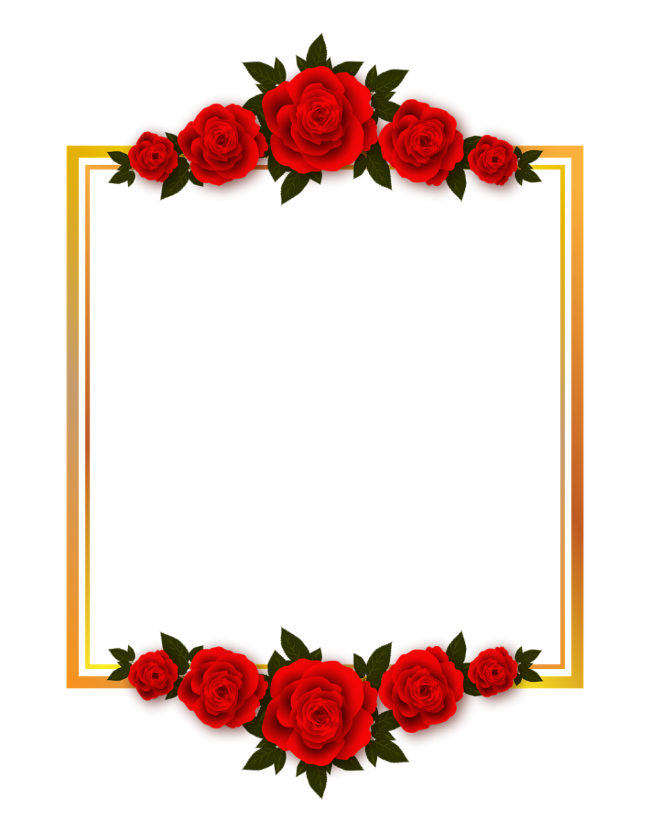 Рамка розы