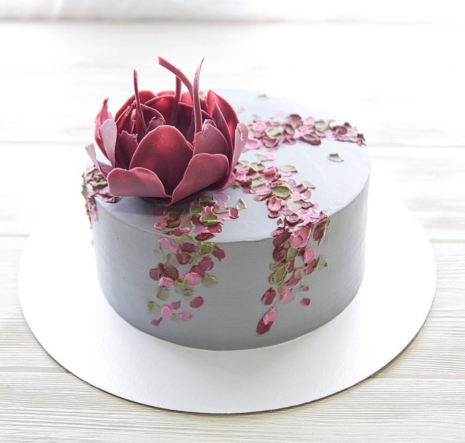 Идеи тортов с цветами