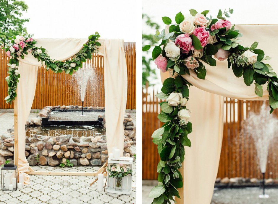 Свадебная арка без цветов