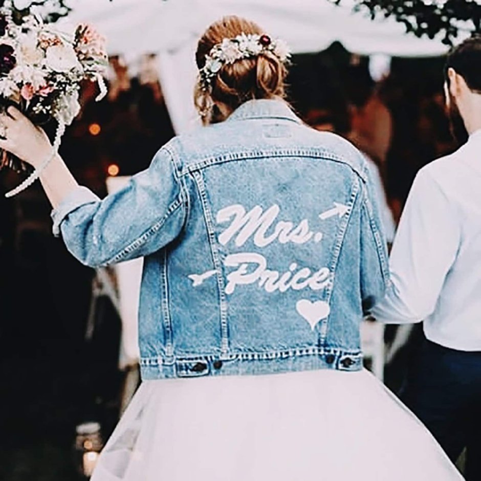 Кожаная куртка с росписью на спине на свадьбу