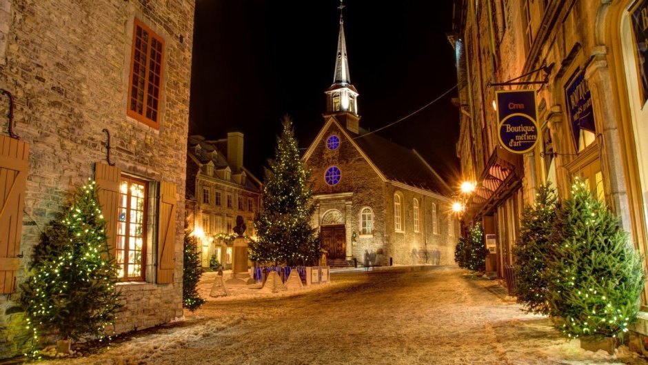 Рождественская деревня Канада Квебек