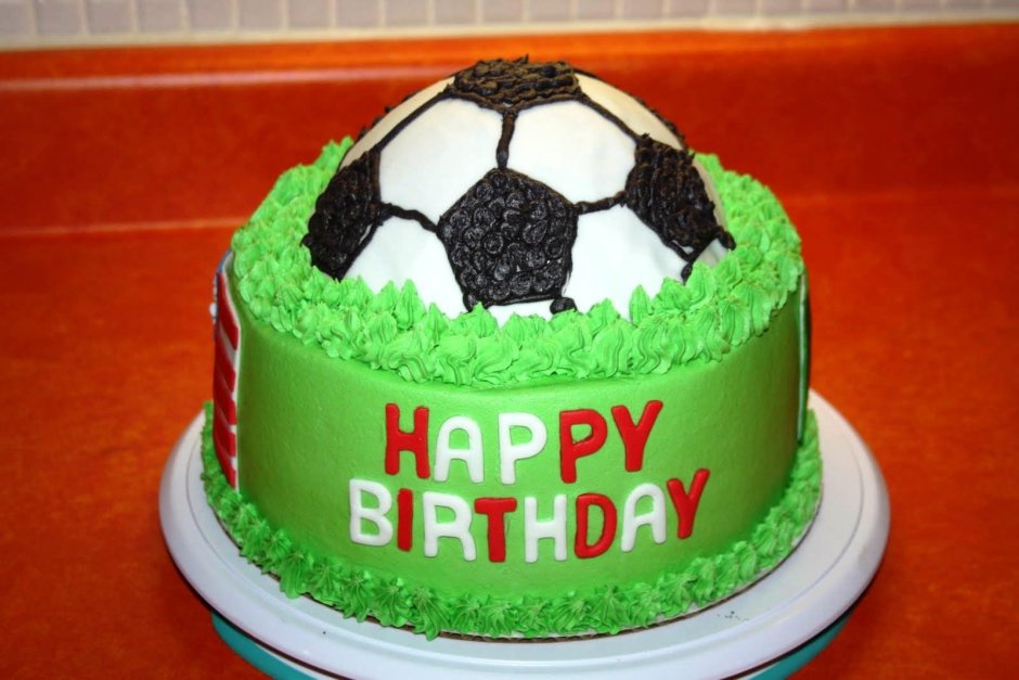 Макет футбольного мяча для торта