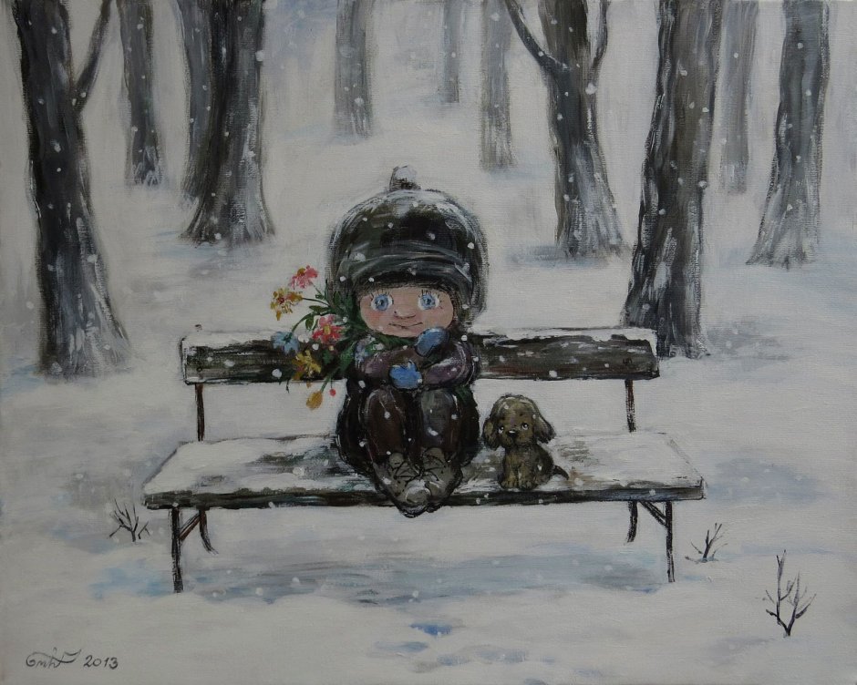 Нино Чакветадзе зимние картины