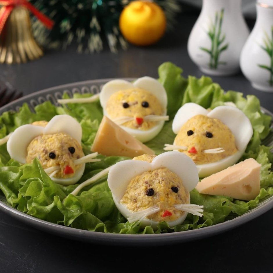 Красивые закуски из яиц