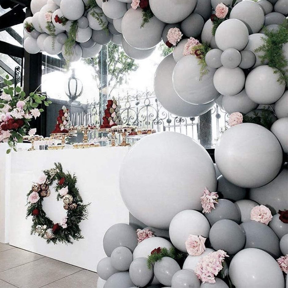 Декор свадьбы шарами