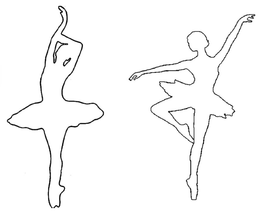 Балерина шаблон