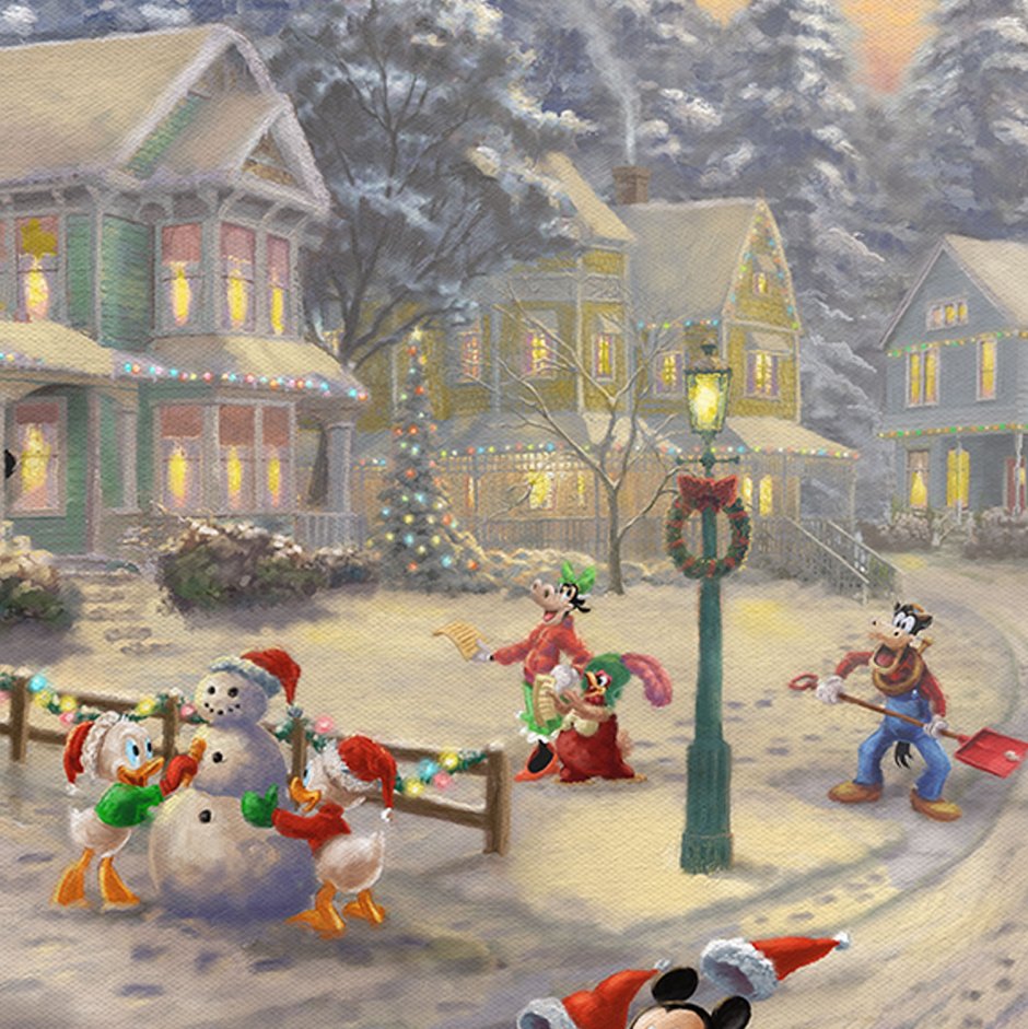 Американский художник Томас Кинкейд Рождество