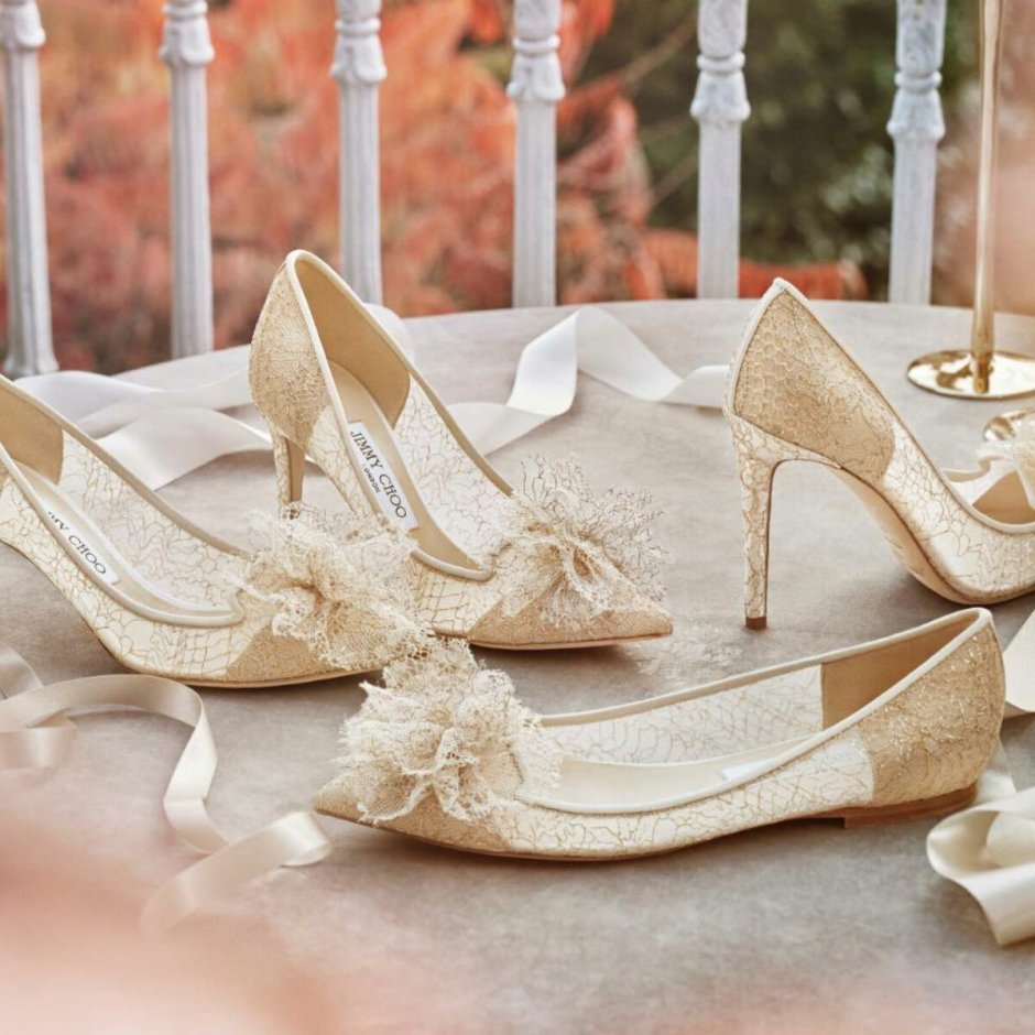 Бежевые туфли на свадьбу