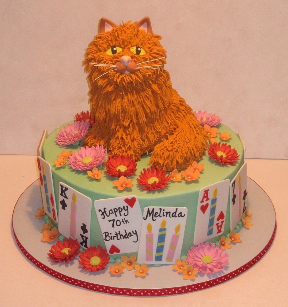 Торт с рыжим котом