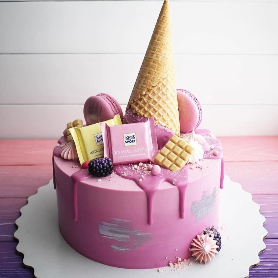 Декор торта для девочки 10 лет