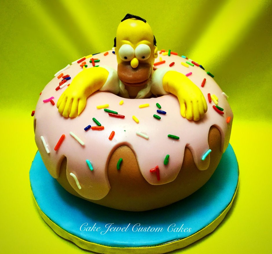 Торт с Гомером сметанник