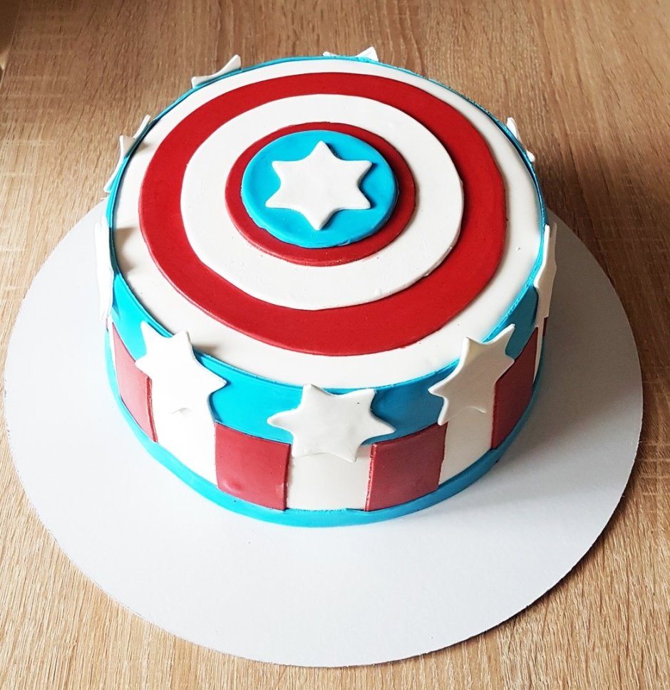 Тортик с капитаном Америка