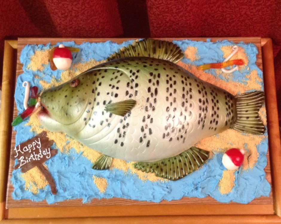 Рецепт торта с рыбками