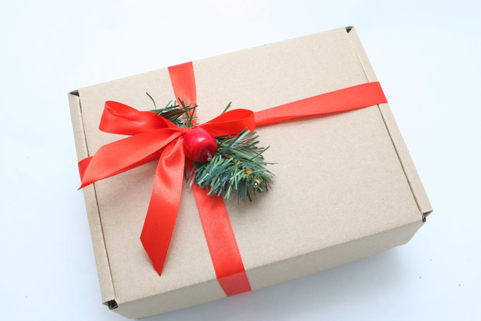 Коробка "новогодний подарок"