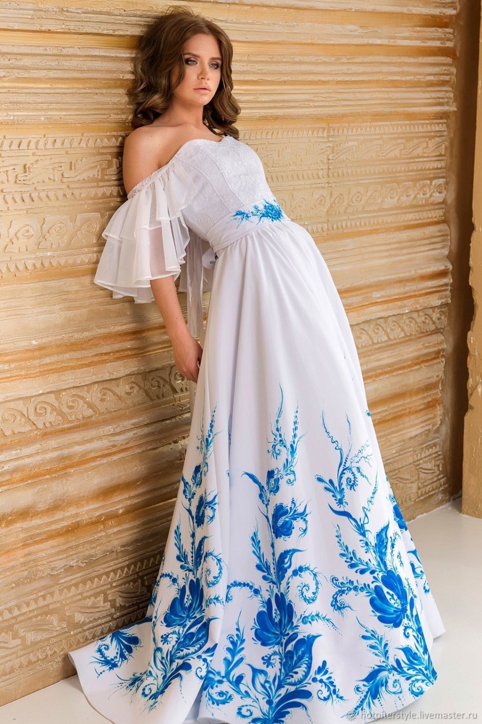 Свадебное платье в русском стиле