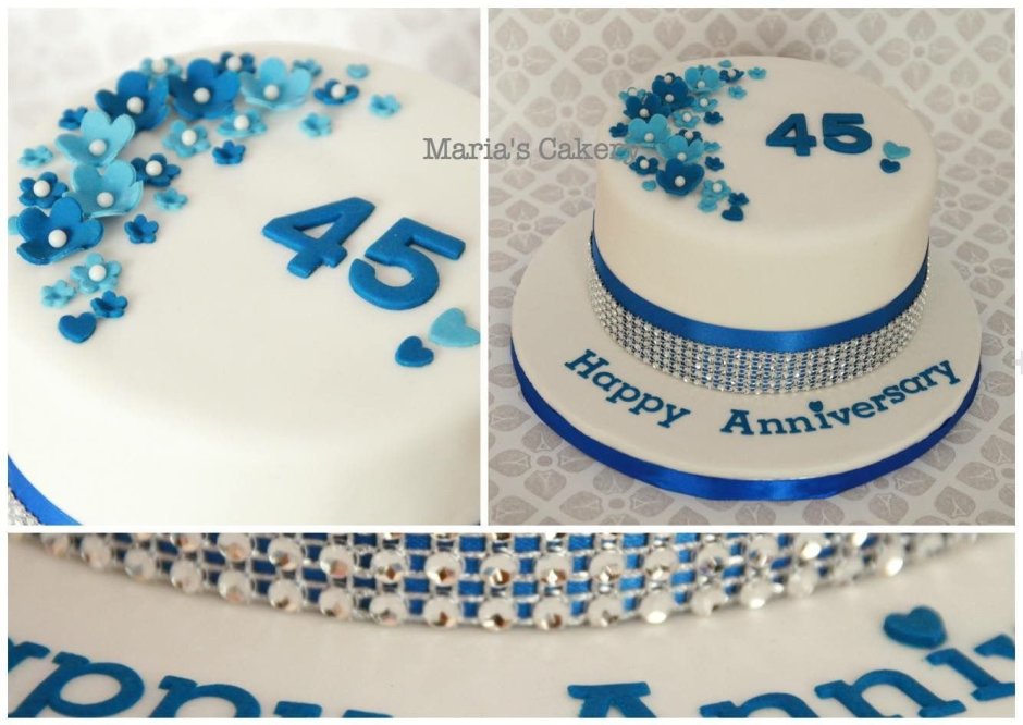 Торт на 45 лет свадьбы
