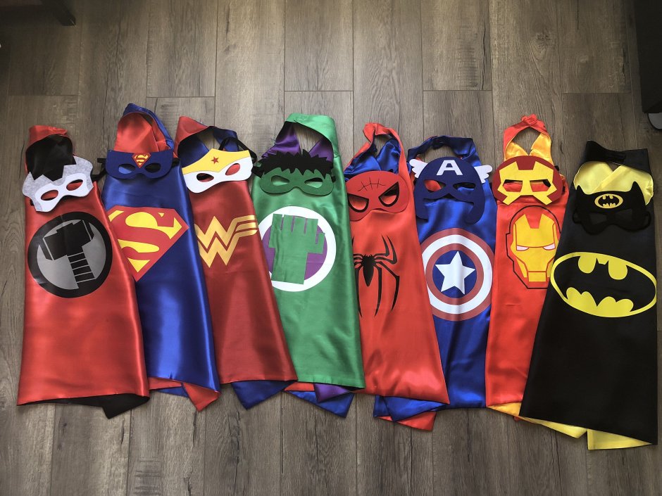 Супергеройские костюмы для детской вечеринки