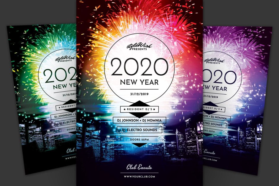 Стильные новогодние открытки 2021