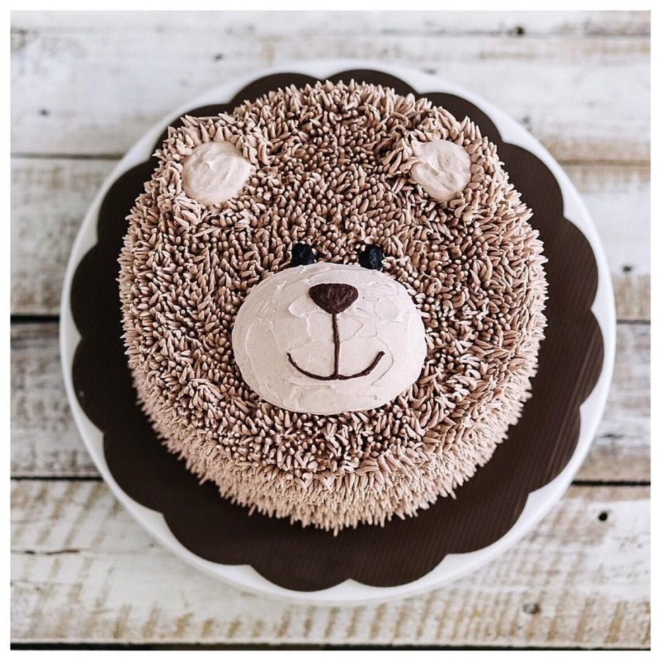 Торт медведь с шариками