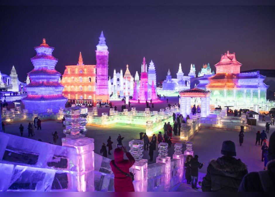 Ледяной город в Китае 2020