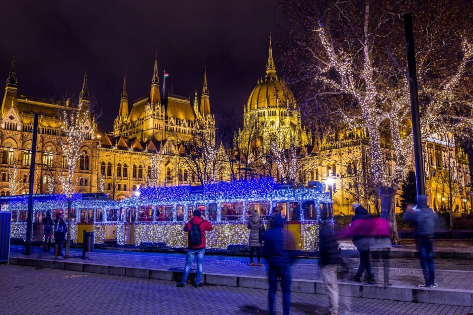 Венгрия Будапешт Рождество