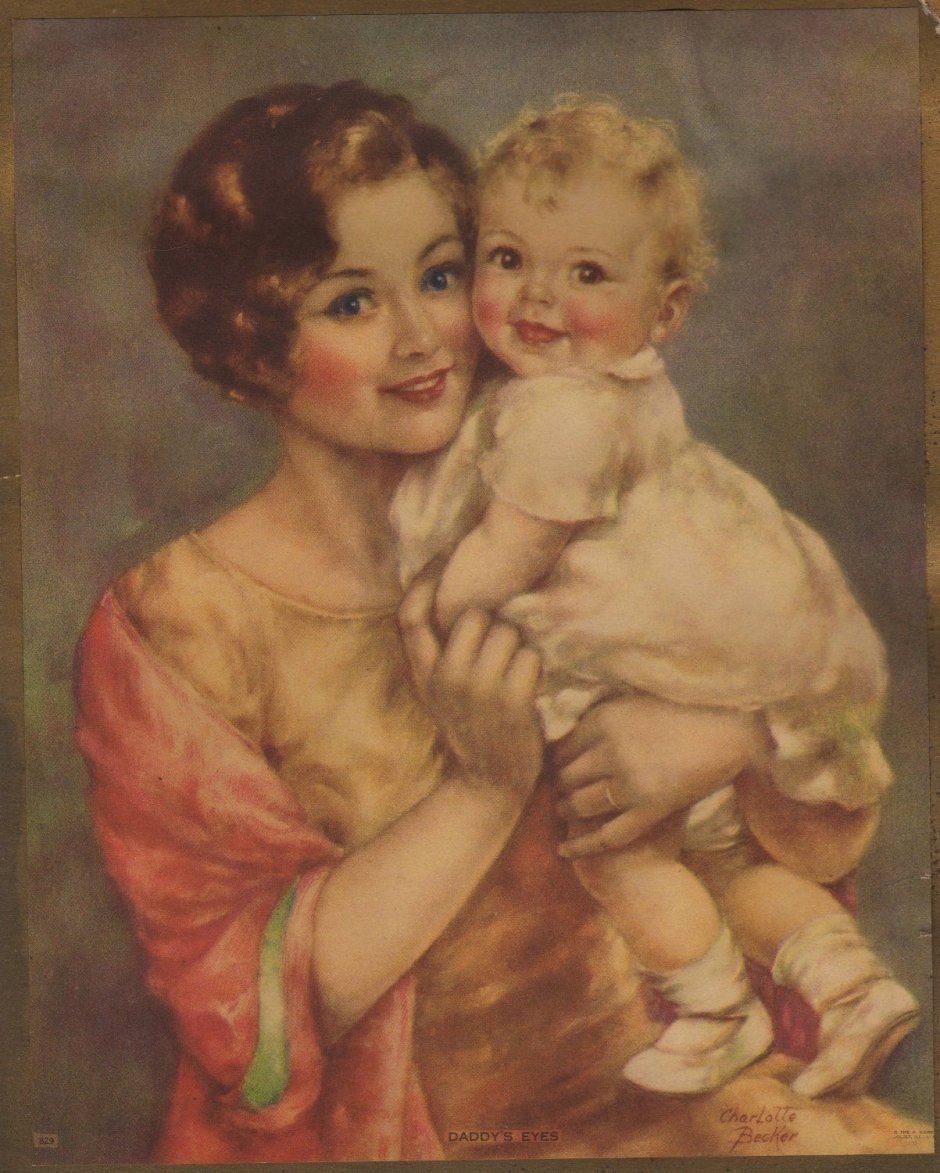 Ретро мать с ребенком