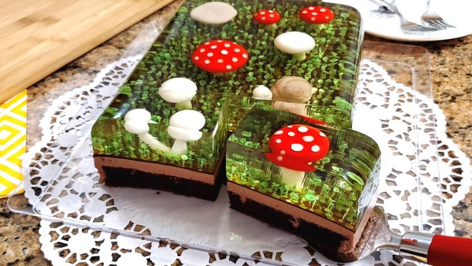 Торт с грибочками