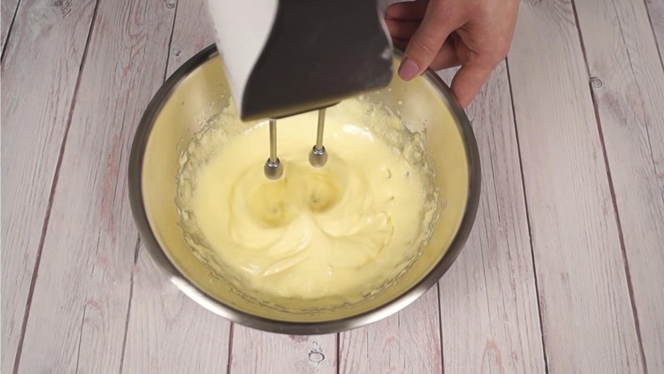 Ванильный торт с кремом чиз