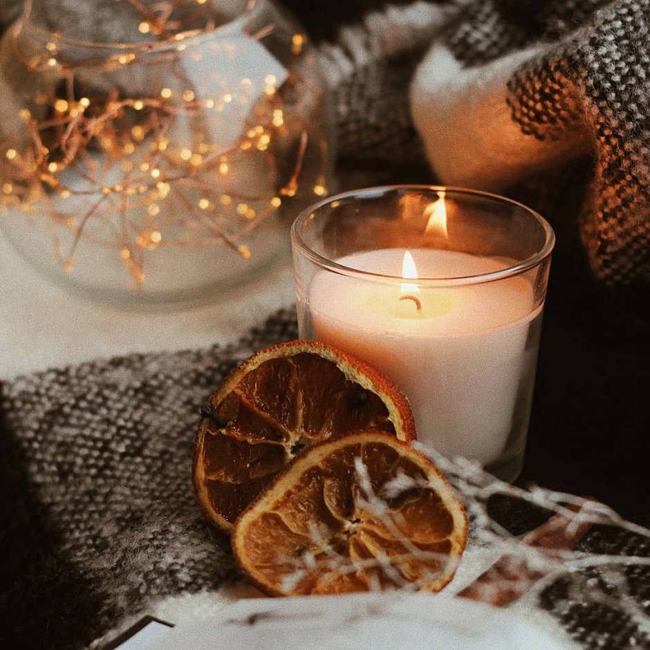 Уютные новогодние свечи