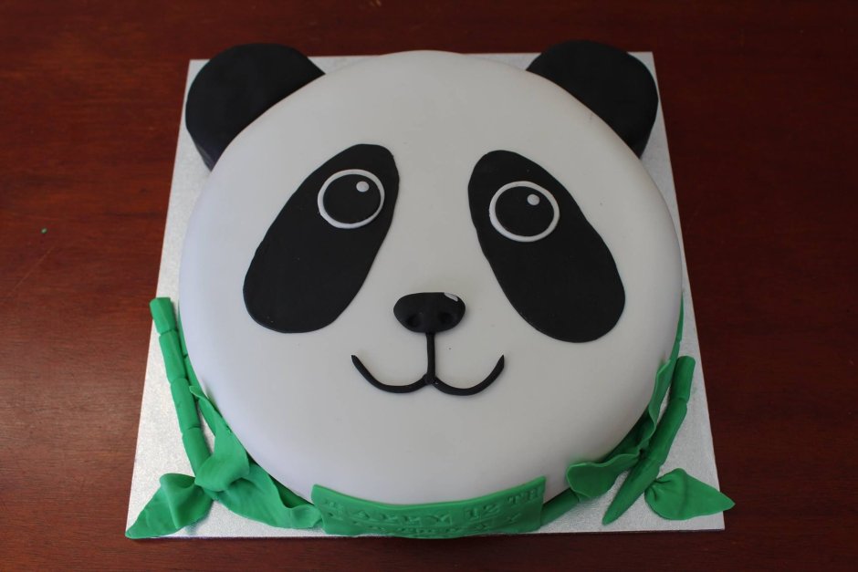 Панда из мастики на торт