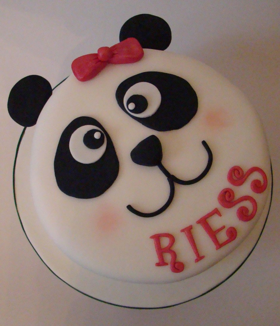 Торт с изображением панды
