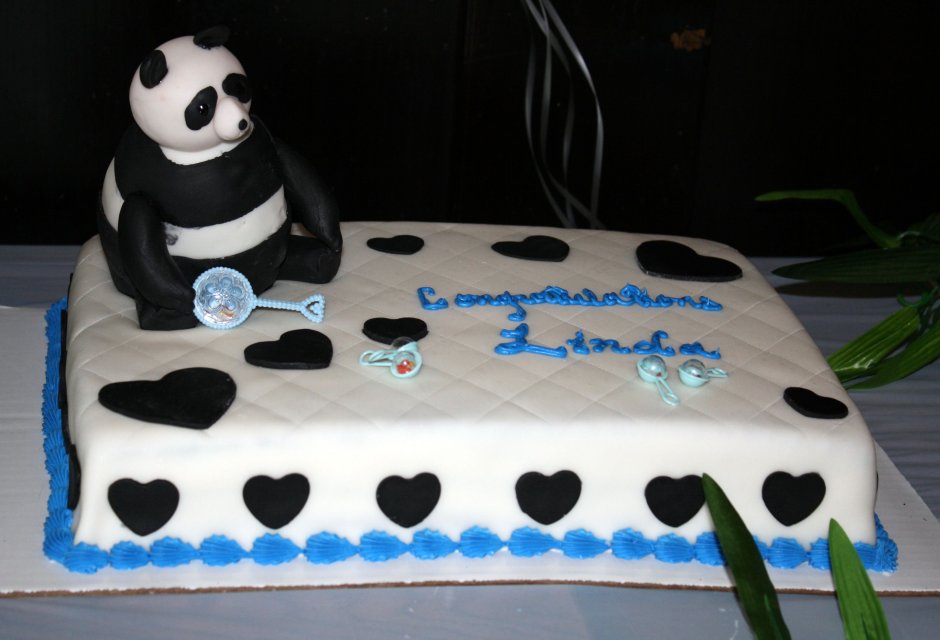 Свадебный торт с пандами