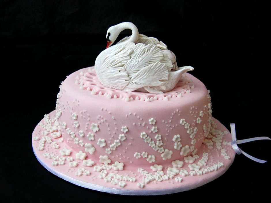 Камея белый лебедь торт