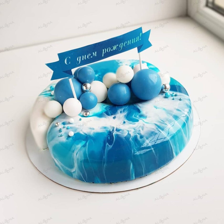 Синий торт 2 кг
