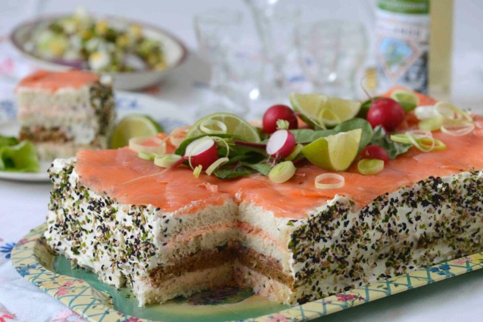Шведский закусочный торт smörgåstårta