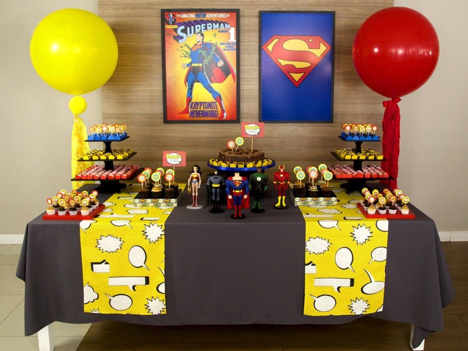 Детский праздник в стиле Супермена
