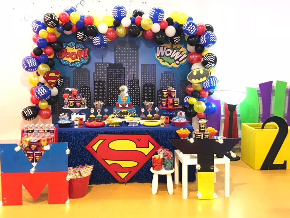 Вечеринка в стиле супергероев для детей