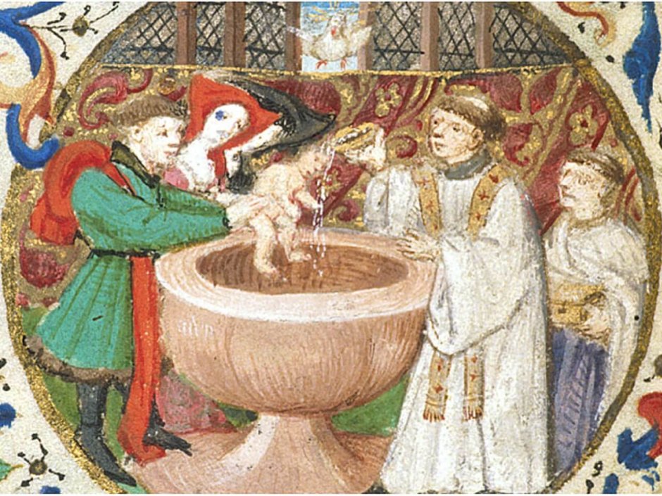 Крещение Хлодвига картина