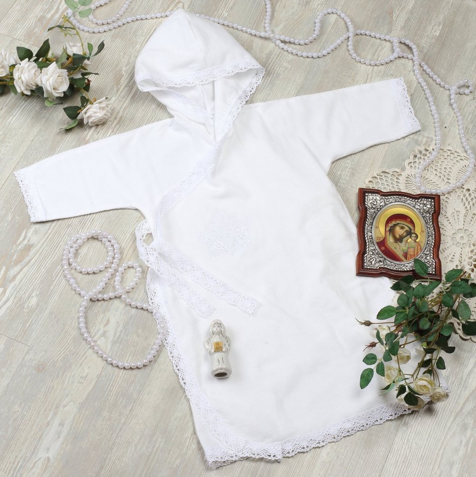 220209 Платье крестильное белое Аистенок