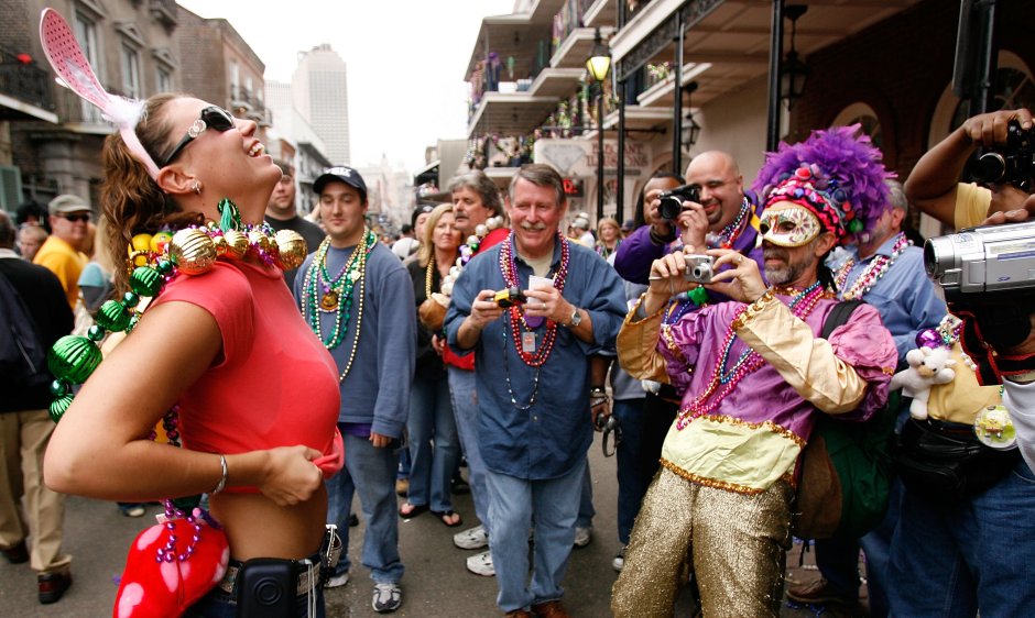 Новый Орлеан парад Марди гра