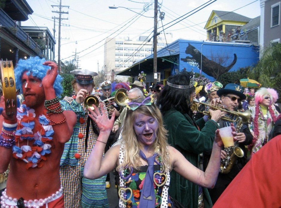 Mardi gras New Orleans Parade Float