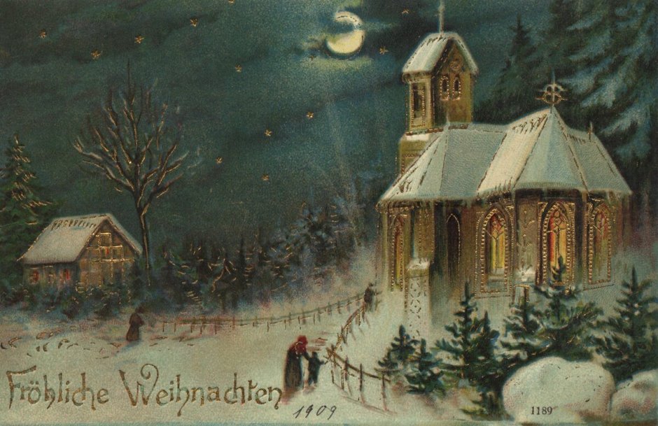 Старые Рождественские открытки