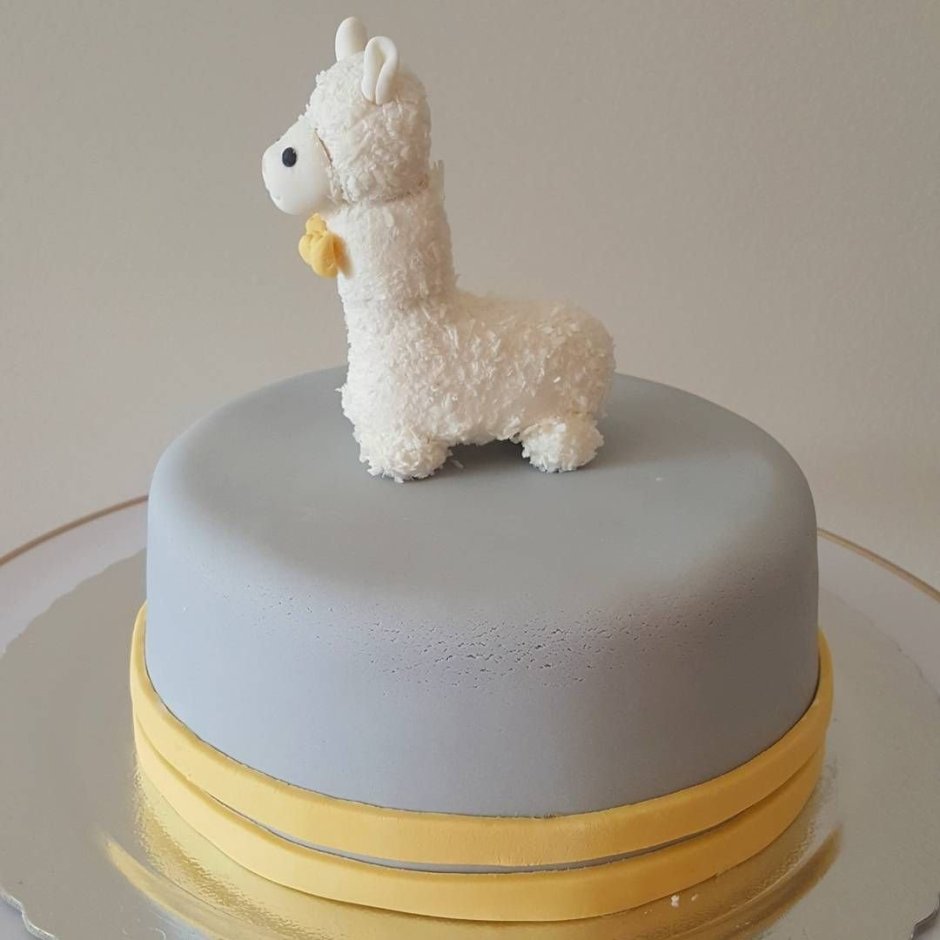 Торт на день рождения с ламой