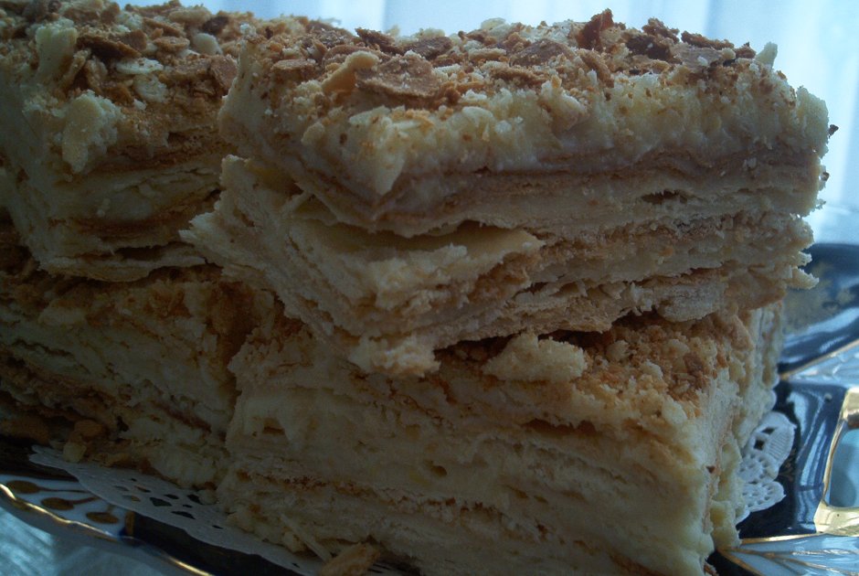 Наполеон торт слоеное тесто