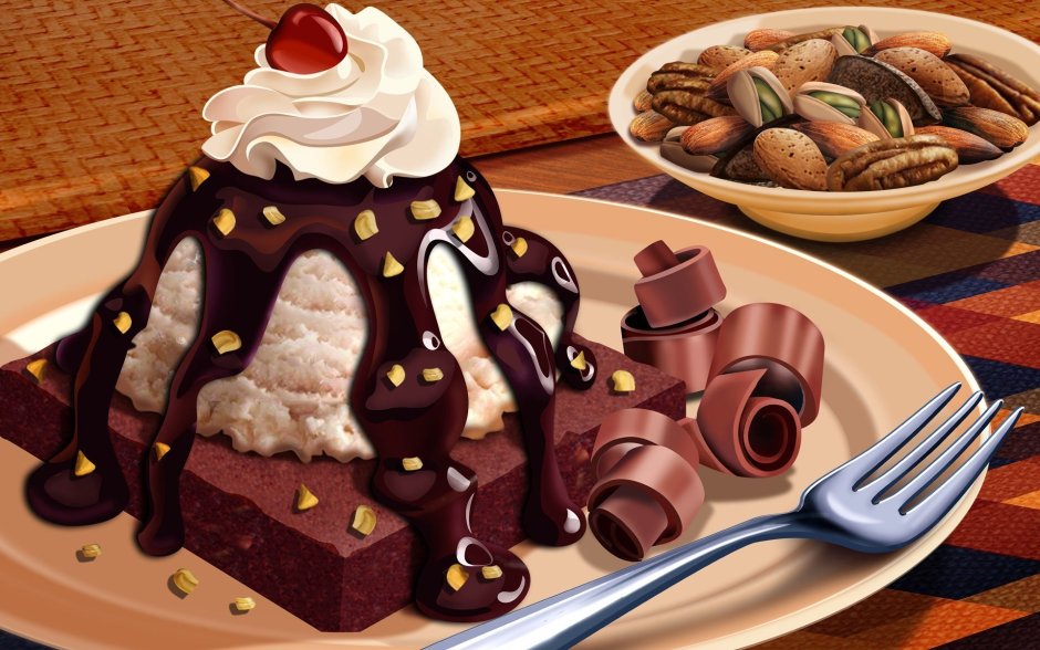 Шоколадный торт арты
