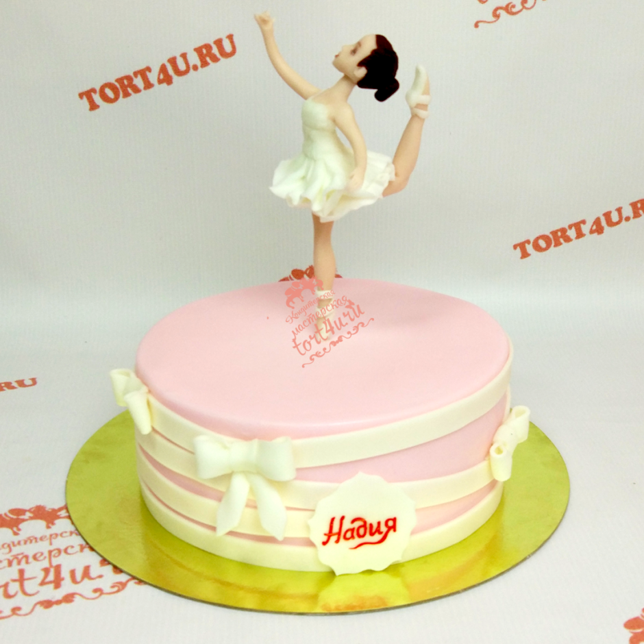 Торт с фотопечатью балерина