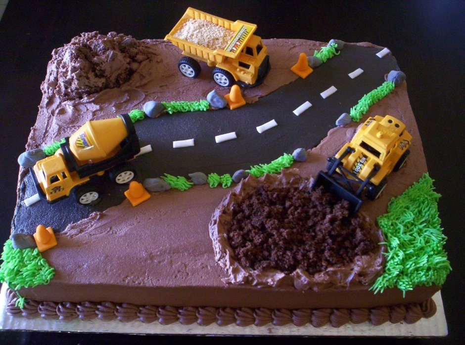 Торт в виде грузовика