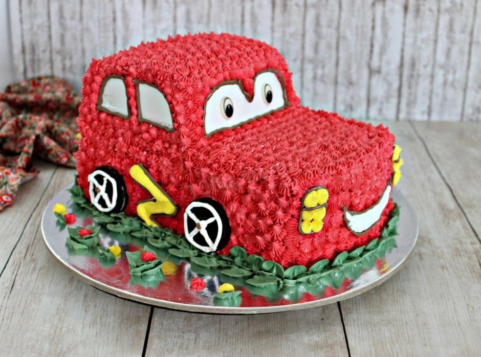 Декор торта с машиной