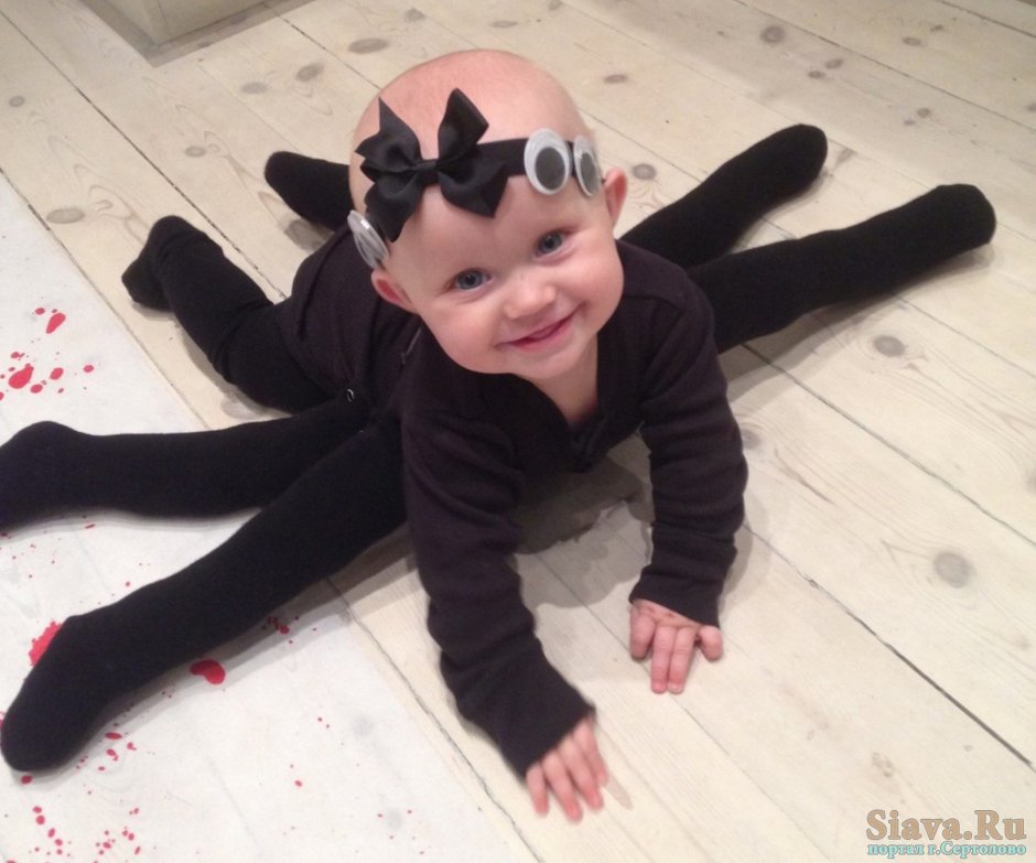 Костюм паука на Хэллоуин для ребенка