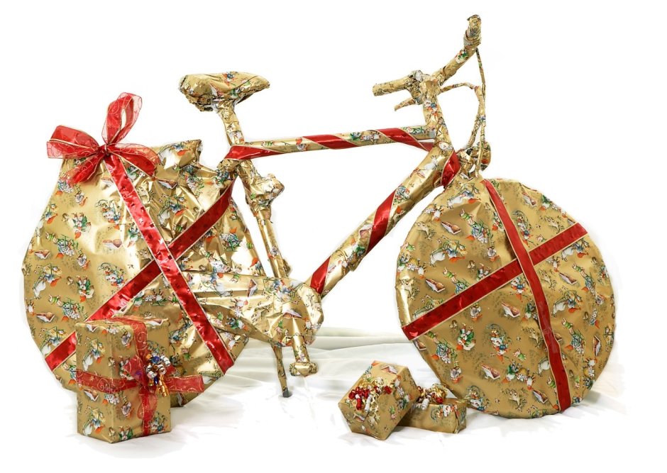 Велосипед в подарочной упаковке